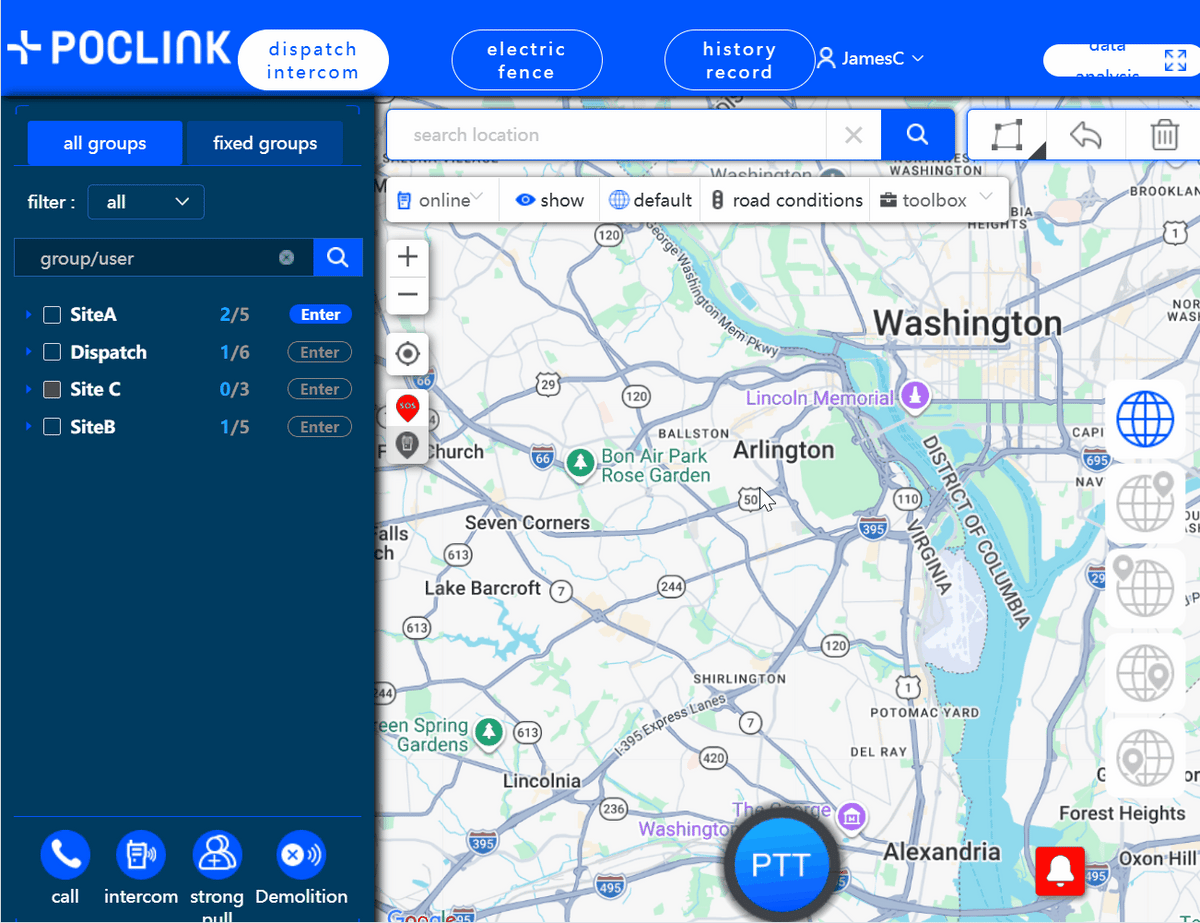 Live Map View