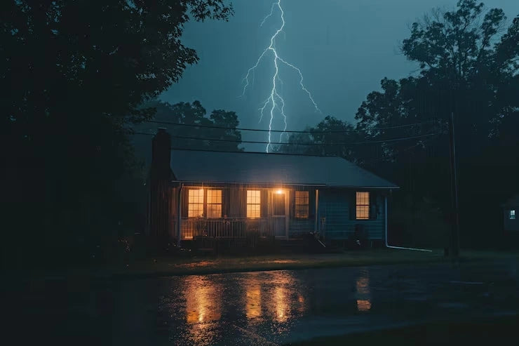 Stormy Night with Lightening